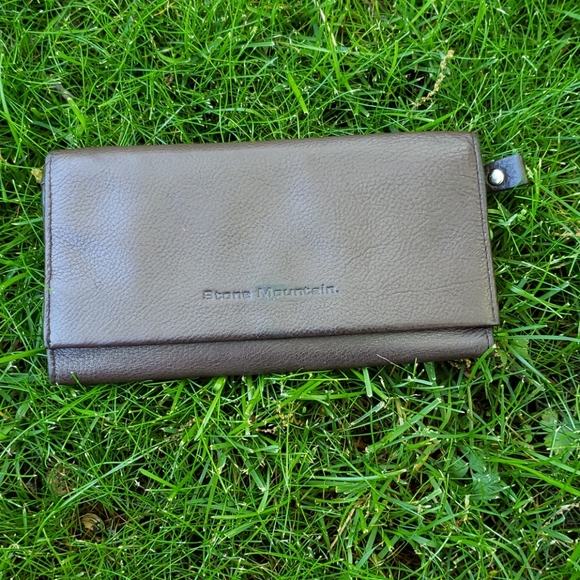 Stone Mountain wallet, Vintage chocolate brown 🤎 unisex - Picture 1 of 6